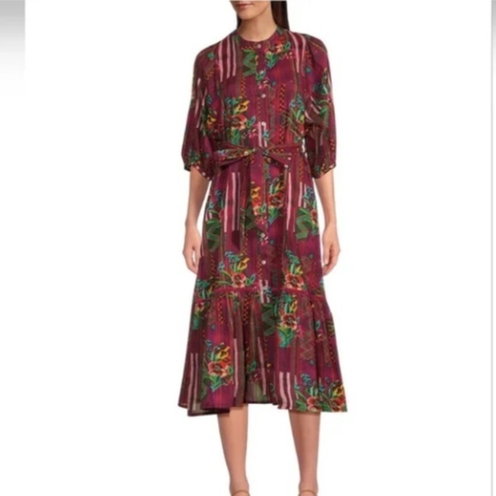 Ro's Garden Campeche Flirty Midi Dress Roberta Freymann